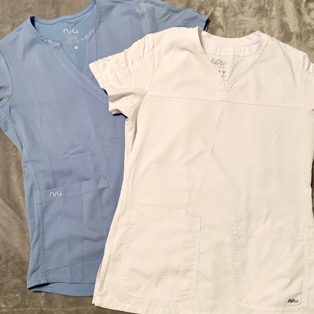 SOLD • Set of 2 NrG Barco Scrub Tops